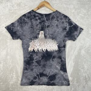 Rip N Dip All Hail Women's T-Shirt Small Cat Butt Acid Wash Grunge *flaw*